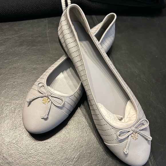 Tory Burch quilted ballet flats goat skin - Picture 2 of 10